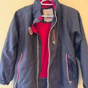 Children's Denim Jacket with Red Highlights